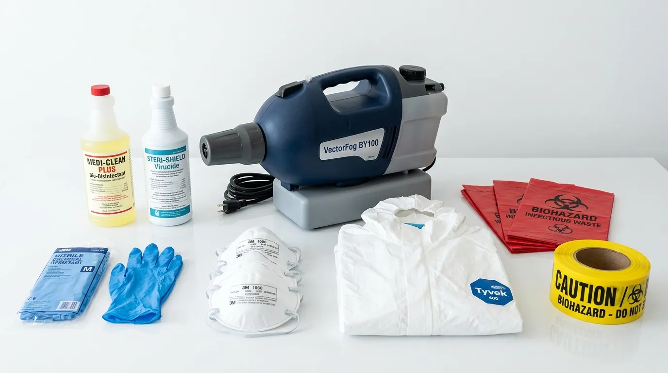 Professional biohazard remediation crew working in Pittsburg